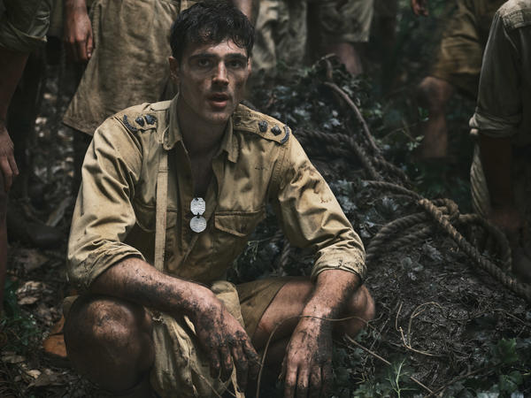 Lieutenant-Colonel Dorrigo Evans (Jacob Elordi) in the Jungle World War II